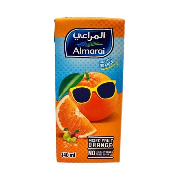 علبة عصير البرتقال للأطفال